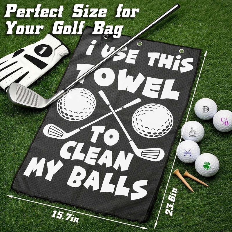 Lihome Golf Accessories for Men, Funny Golf Towel for Golf