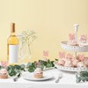 24 piezas de decoración de magdalenas de oro rosa con