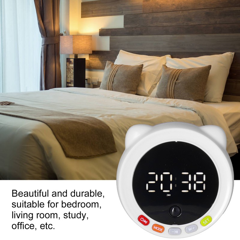 Multifunctional Bluetooth Alarm Clock Speaker Portable Digital Alarm Clock with