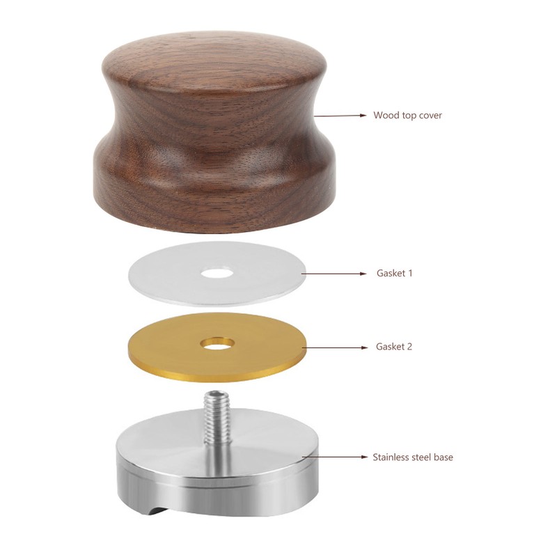 58mm Coffee Distributor Coffee Hand Tamper Adjustable Height Coffee Leveler