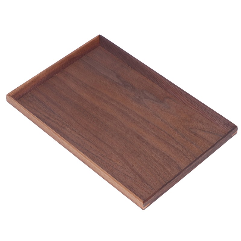 Walnut Wooden Tray Rectangle Serving Tray Tenon Structure Chinese For
