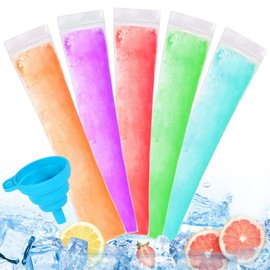 300 Disposable Ice Popsicle Mold Bags Comes With A Funnel, BPA Free Freezer Tubes, Healthy Snack Yogurt Stick Juice Fruit Smoothies Ice Freezing