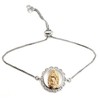 Unique Silver Plated Virgen de Guadalupe Adjustable Bracelets