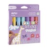 APLI Kids 18881 - Colour Sticks Pastel Colours - Solid