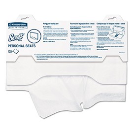 Scott Personal Seats Toilet Seat Cover 125 per Pack 07410