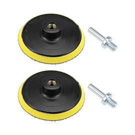 sourcing map Pack of 2 4 inch Velcro Sanding Discs Polishing Pad M10 Drill Adapter Random Orbital Sander Polishing Buffer