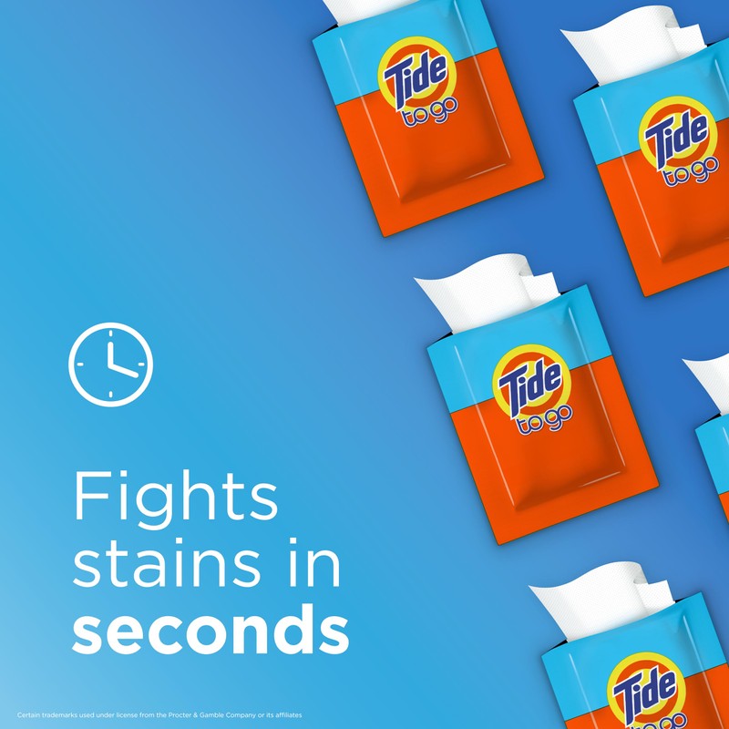 Tide Stain Remover for Clothes, Tide To Go Wipes, Instant