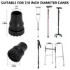 4PCS Rubber Cane Tips 7/8 Inch Heavy Duty Walking Cane