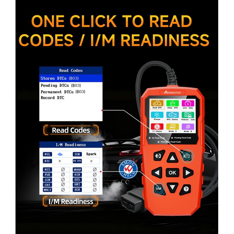 OBD2 Scanner,V880 Car Scanner Diagnostic Tool: Car Check Engine Code