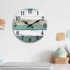 CHYLIN Wall Clock Silent Non Ticking Wall Clocks Battery Operated,Teal