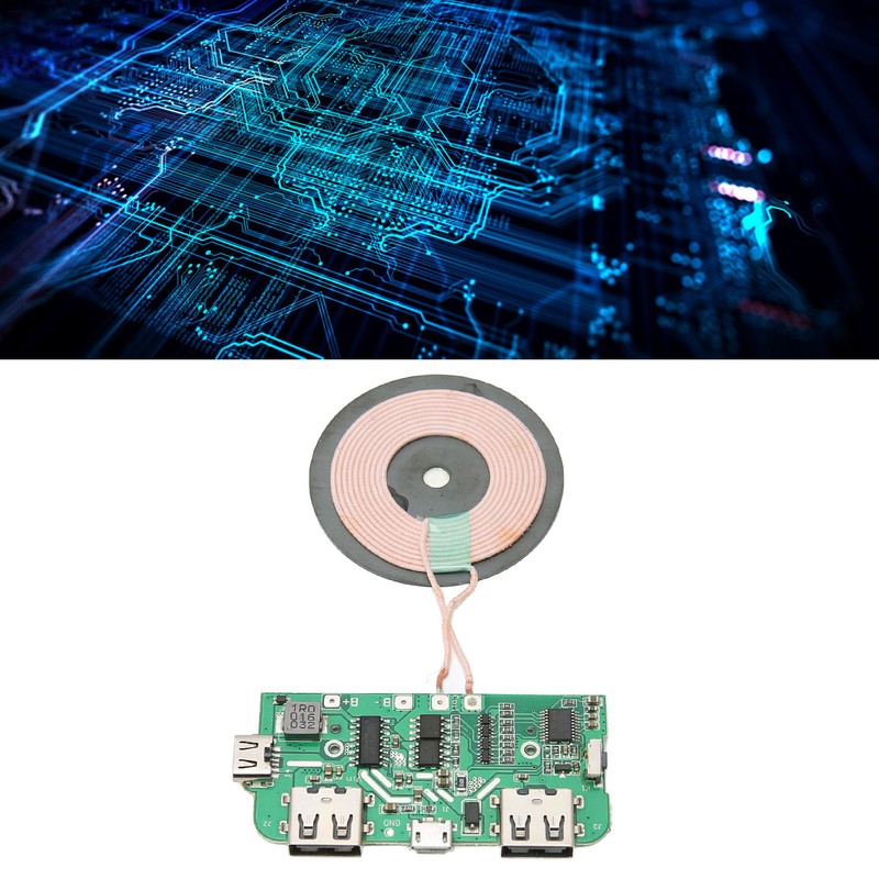 5W Wireless Charging Module Coil PCBA Circuit Board Dual USB