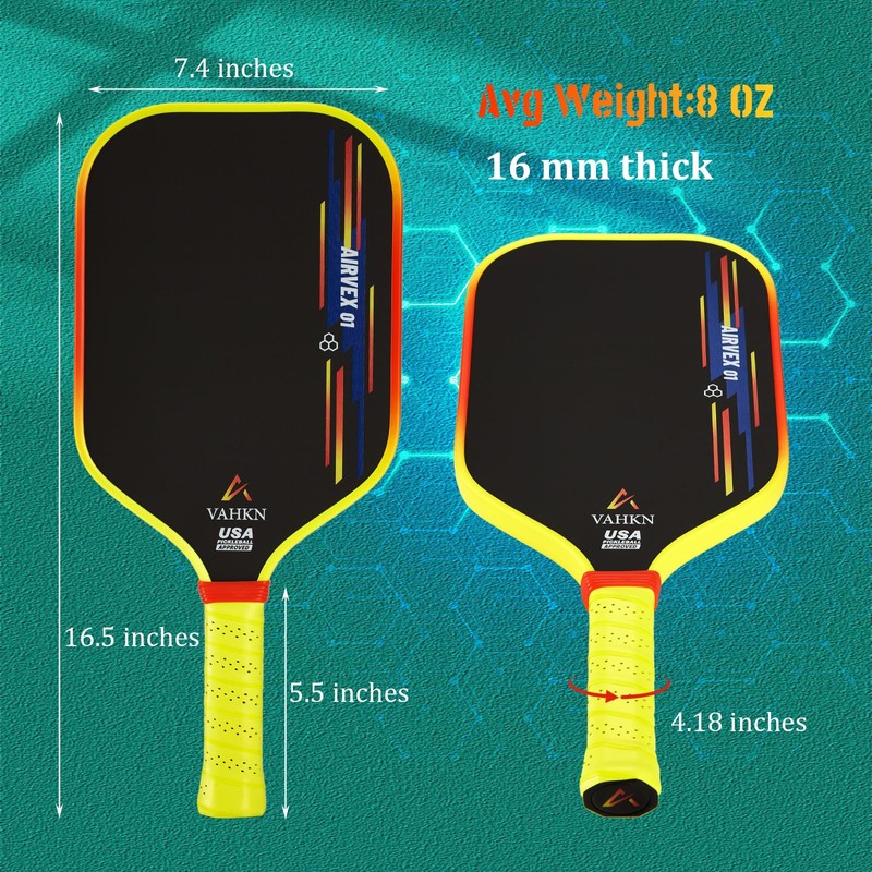 VAHKN Pickleball Paddles - T700 Carbon Fiber Pickleball Paddle -