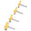 Spoilboard Surfacing Router Bit Set 4 Flute Rabbet Slot Flattening