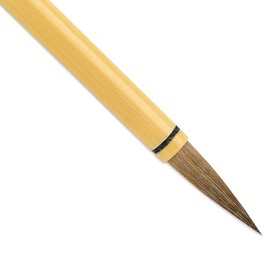 Yasutomo Wa Fude Akagi Brush, 9.25-inches Length, Arts and Crafts Supplies, Biege