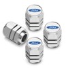 iPick Image for Ford Logo in White on Silver Chrome