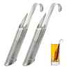 Tehttz 2Pcs 304 Stainless Steel Tea Strainer, Mesh Strainer with
