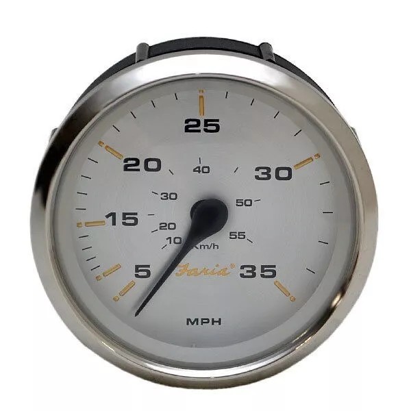 Any Boat Faria Boat Speedometer Gauge SE9874A | Kronos Silver