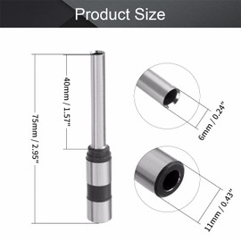 Utoolmart 1/4inch Paper Punch Drill Straight Shank Hollow Punch Bit Tool for Drills and Drill Presses 2PCS