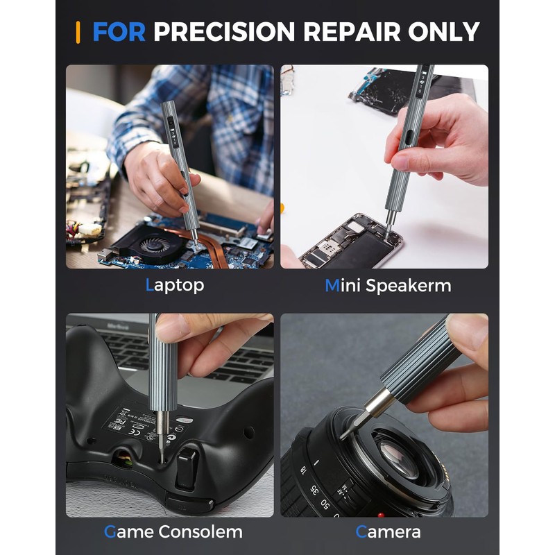 Mini Electric Screwdriver, LIFEGOO 58 in 1 Precision Screwdriver Set