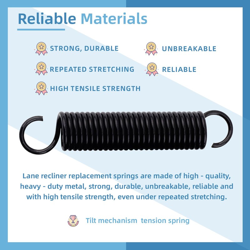 4 7/8-Inch Recliner Extension Springs, Recliner Springs for Replacement Lane