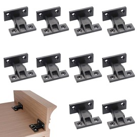 10 Pairs Push in Plinth Fasteners Hidden ABS Press Fit Panel Clips Quick Fitting Bath Panel Fixings Clips for Kitchen Furniture Cabinets Wardrobe Bed Table