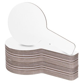 PATIKIL 9 x 5 Inch Dry Erase Boards, Pack of 24 Hand-Held Double-Sided Circle Answer Boards for Voting Games, Teaching, Office and Parties