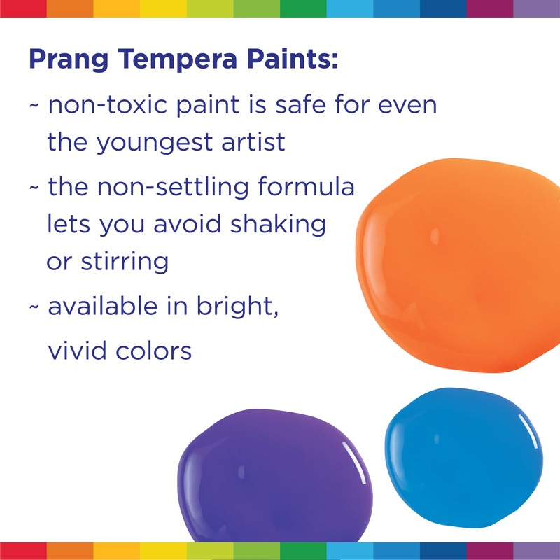Prang Ready-to-Use Tempera Paint, Orange, 16 Oz., 1 Count