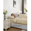bienDo Bamboo Single bed Sheet, Vegan Silk, 400 Thread Count,