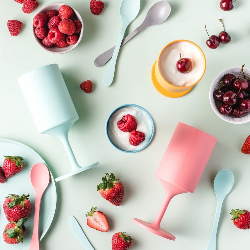 Knork Eco Spoon Plant Based Cutlery Bamboo Reusable Flatware Set,