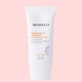 as a model Modelo Expert Tone-Up Mixed Sun Cream SPF50+ PA++++, 50ml, 1 unit / 모델로 엑스퍼트 톤업 혼합자차 선크림 SPF50+ PA++++, 50ml, 1개