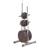 Body-Solid (GSWTB) Standard Weight Plates Tree & Bar Holder -