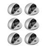 Navaris Floor Mounted Door Stops (Pack of 6) - Metal