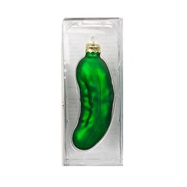 MAGIC Christmas Tree Decoration (Christmas Cucumber 10.5 cm) // Glass Hand-Blown Hand-Painted Christmas Baubles Tree Decoration Funny