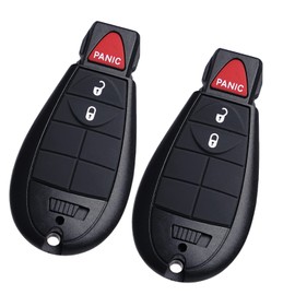 MechanMagic Key Fob Fobik Replacement Compatible for Dodge Ram 1500 2013-2021 2500 3500 4500 5500 HD 2013-2018 Pickup Truck Keyless Entry Remote Control GQ4-53T 56046953AE Sets of 2