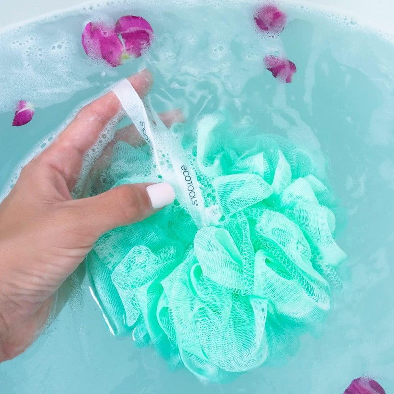 ECOTOOLS, Esponja de Baño para Exfoliar, Modelo Ecopouf