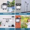 HOSPAOP Outdoor Socket IP66 Weatherproof, Double Socket Outdoor with Switch,