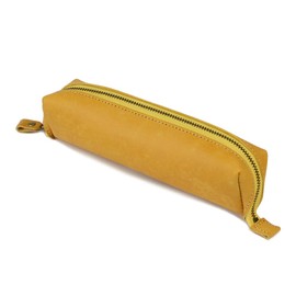 BLPT0073 Pencil Case, Leather, Pencil Case, Adult, High School Students, Large Capacity, Men's, Women's, Tochigi Leather, Made in Japan, Italian Leather, Handmade Tray, Pouch, Tool Holder, Pot, mimosa