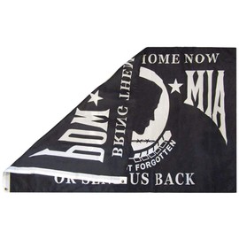 3x5 Pow Mia You Are Not Forgotten Bring Them Home Or Send Us Back 3'x5' Premium Quality Heavy Duty 100D Rough Tex Polyester Flag (RUF)