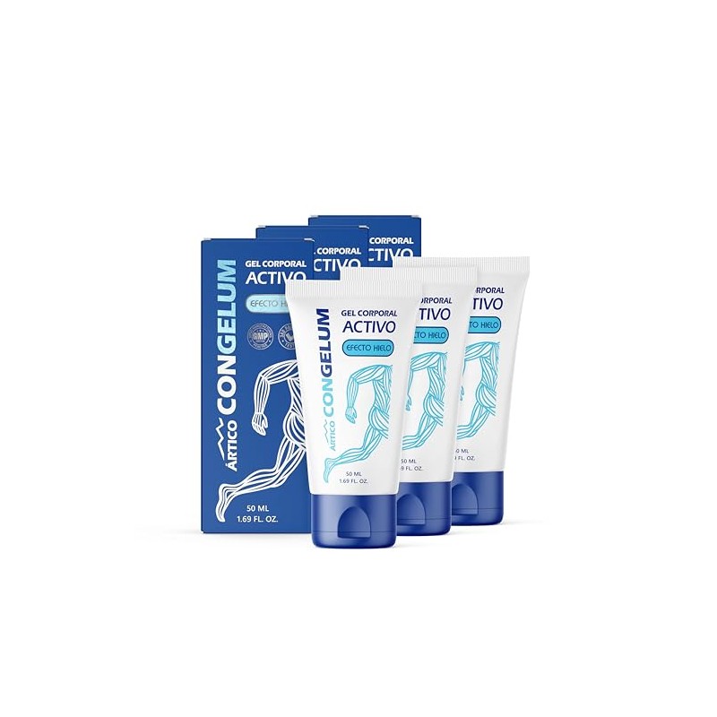 Congelum | Gel Corporal | Fórmula Refrescante con Mentol, Canela,
