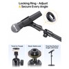 Ball and Socket Head Microphone Adapter with Angle Adjustment