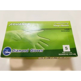 Advance Clear Vinyl Glove powder-Free non  Nitrile Case Of 1000 Pc Medium