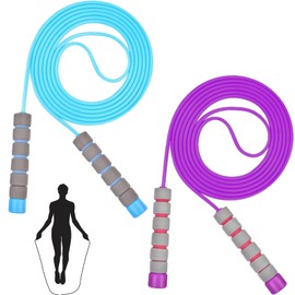 2PCS Skipping Rope Kids Jump Rope Jumping Rope Skipping Ropes Skipping-Rope Jump Ropes for Fitness Kids Skipping Rope Skipping Rope Boxing Fitness Accessories Skipping Rope