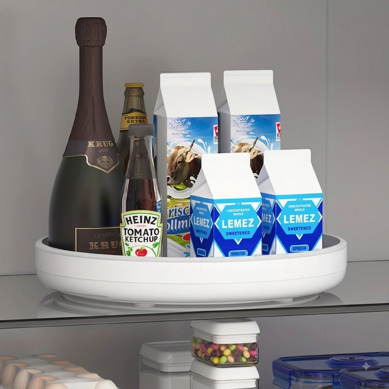 360° Rotating Lazy Susan Organizer – Non-Slip Kitchen, Pantry, Bathroom