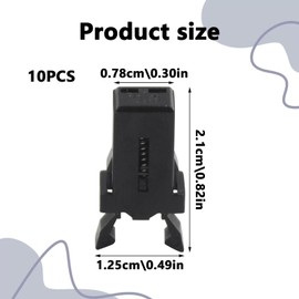 10PCS Plastic Bin Lid Replacement Black Bin Lid Waterproof Touch Top Lid Accessories Compatible with Flexible Bin Lid Catch Suitable for Curver Bin, Storage Boxes,Home Appliances