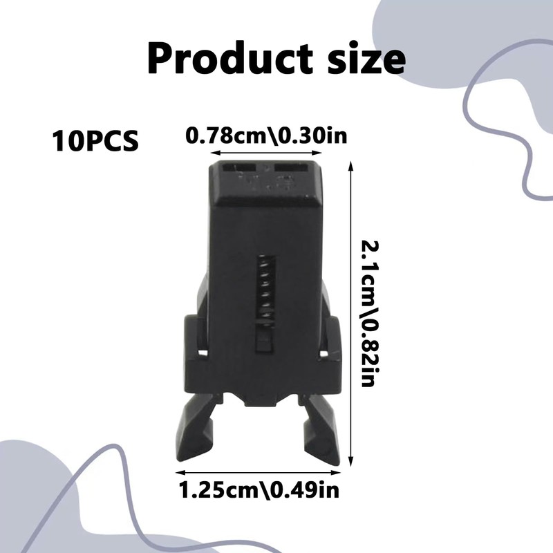 10PCS Plastic Bin Lid Replacement Black Bin Lid Waterproof Touch