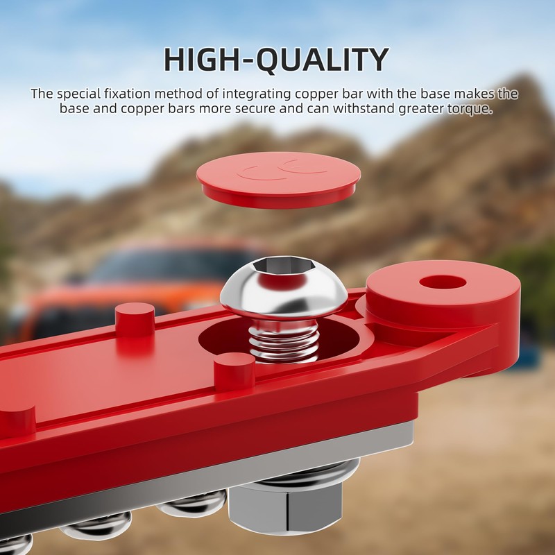 RVBOATPAT Bus Bar 12V 275A Power Distribution Block 2 x