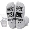 HAPPYPOP 1981 Birthday Gift Ideas for Men - Socks for