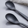 FULLYWARE Demitasse Espresso Spoon, Matte Black, Stainless Steel, Satin Coffee