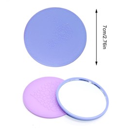 Eabdice Pack of 50 Portable Cosmetic Mirrors, Tiny Mirrors, Round Mini Glass Mirrors, Designed for Girls' Handbags, Travel Bags and Purses (Colour and Pattern Random)