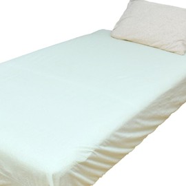 Waterproof Sheet [Single/Fitted Sheet] Long Pile Waterproof Fitted Sheet 39.4 x 78.7 x 9.8 inches (100 x 200 x 25 cm), Box Type, Fully Washable Bedwetting Sheets